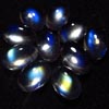 3x5 mm Oval - 10 pcs - 100% Eye Clean No Inclusion - Rainbow Moonstone - Cabochon Amazing Blue Moon Fire Rare Quality Rare Items